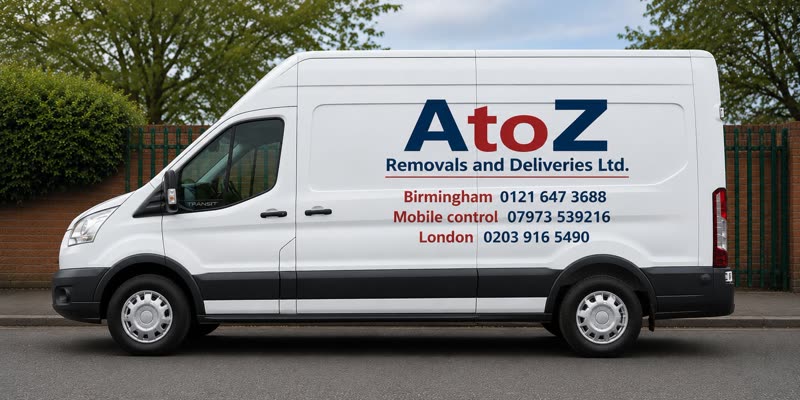 A to Z Removals high-roof Transit panel van